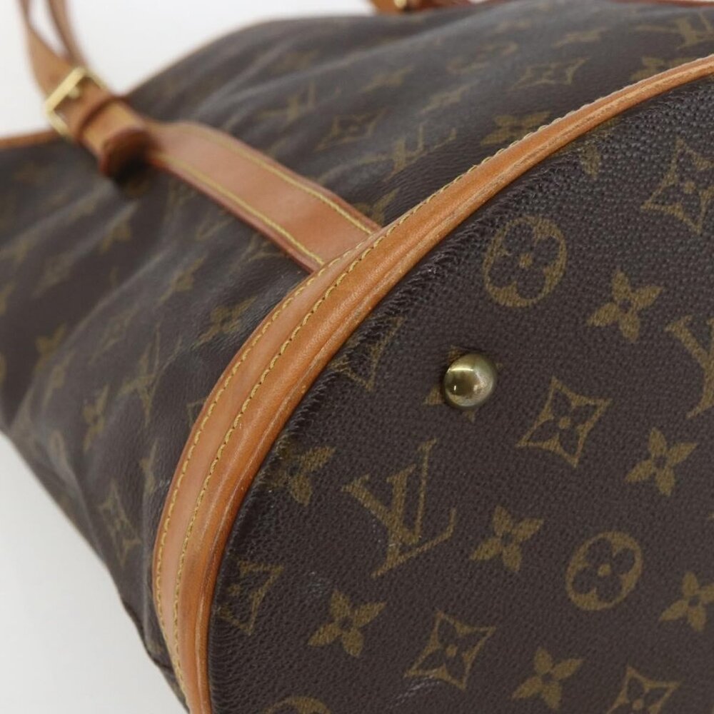 Authentic LOUIS VUITTON Monogram Bucket GM Shoulder Bag M42236 LV - Picture 6 of 16